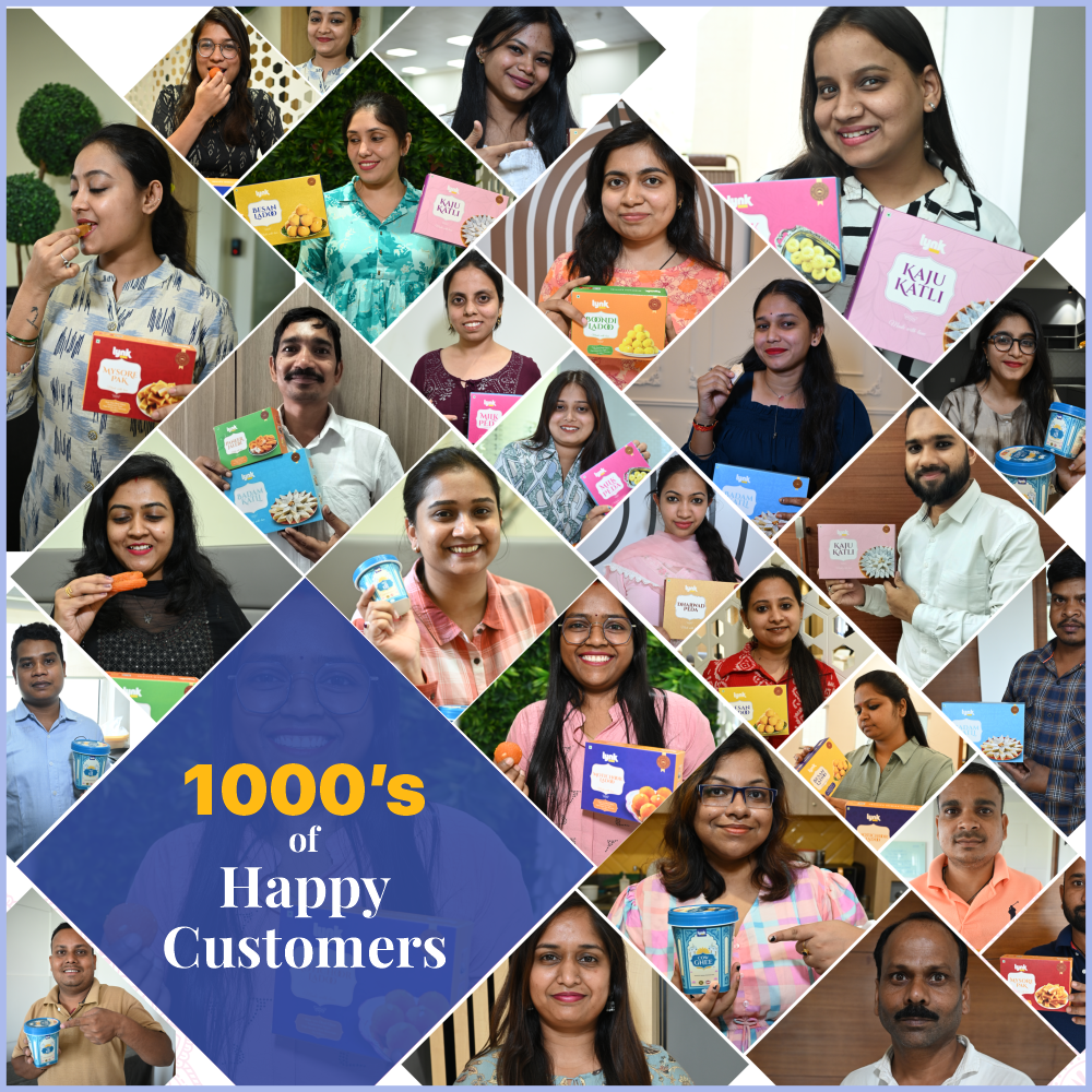 Besan Ladoo Lynk Happy Customers