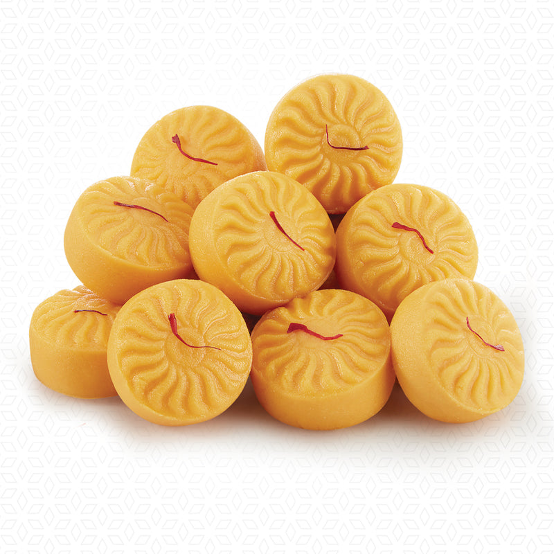 Kesar Peda — close-up
