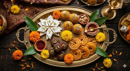 Types of Indian sweets — katli, ladoo, peda, jalebi from Lynk Foods