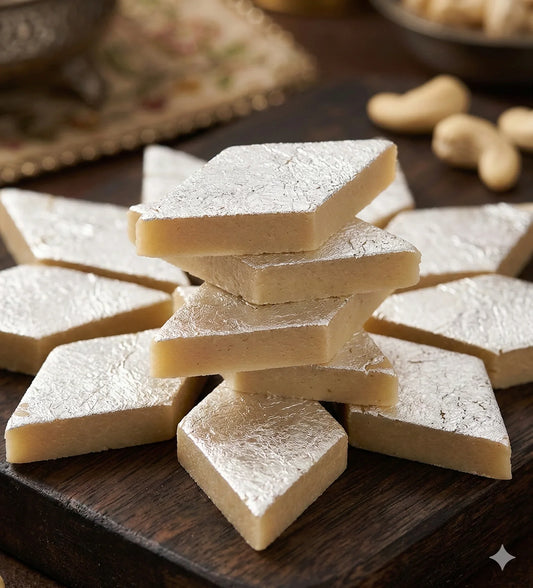 Buy Kaju Katli online — price per kg, pieces in 1 kg from Lynk Foods