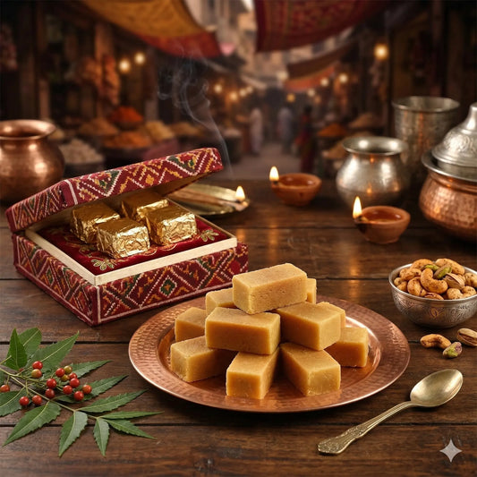 Authentic Mysore Pak — ghee-rich South Indian sweet from Lynk Foods