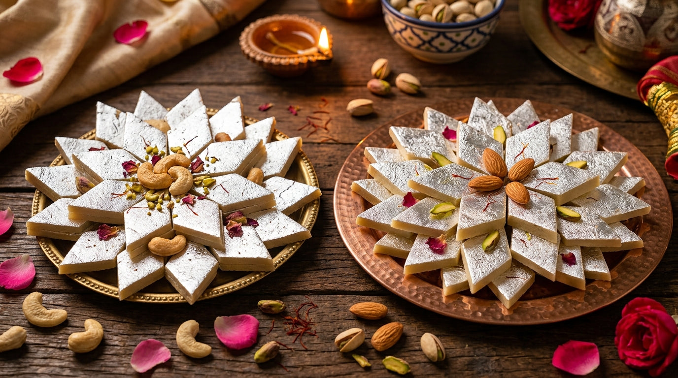 Katli - Kaju Katli and Badam Katli