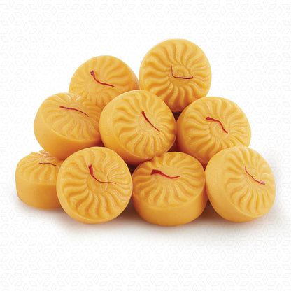 Kesar Peda – Saffron Milk Sweet made with Pure Ghee