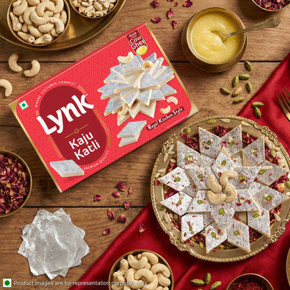 Kaju Katli – Cashew Indian Sweet made with Pure Ghee by Lynkfoods