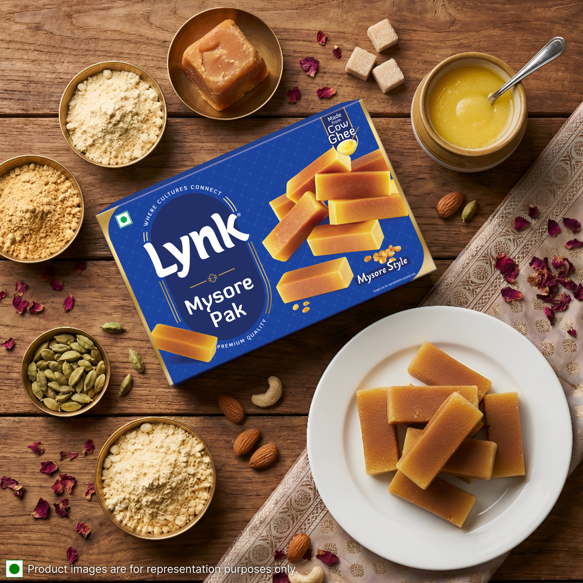 Mysore Pak – Authentic South Indian Sweet made with Pure Ghee