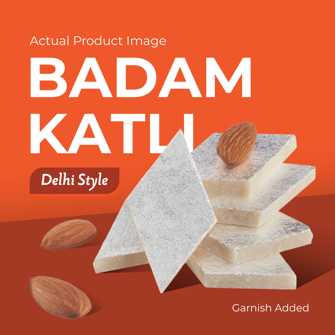 Badam Katli – Almond Indian Sweet made with Pure Ghee by Lynkfoods
