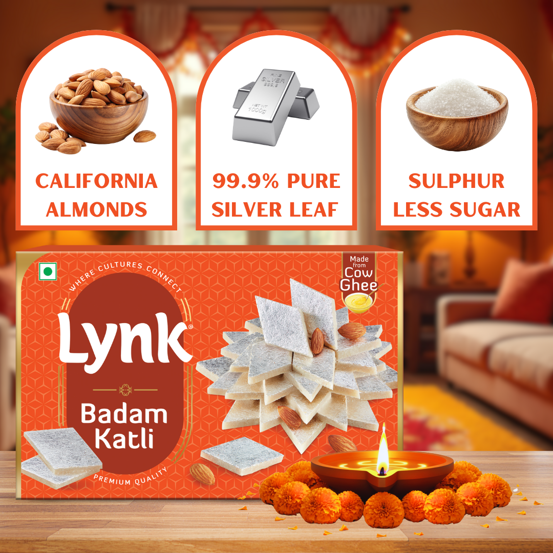 Badam Katli – Almond Indian Sweet made with Pure Ghee by Lynkfoods