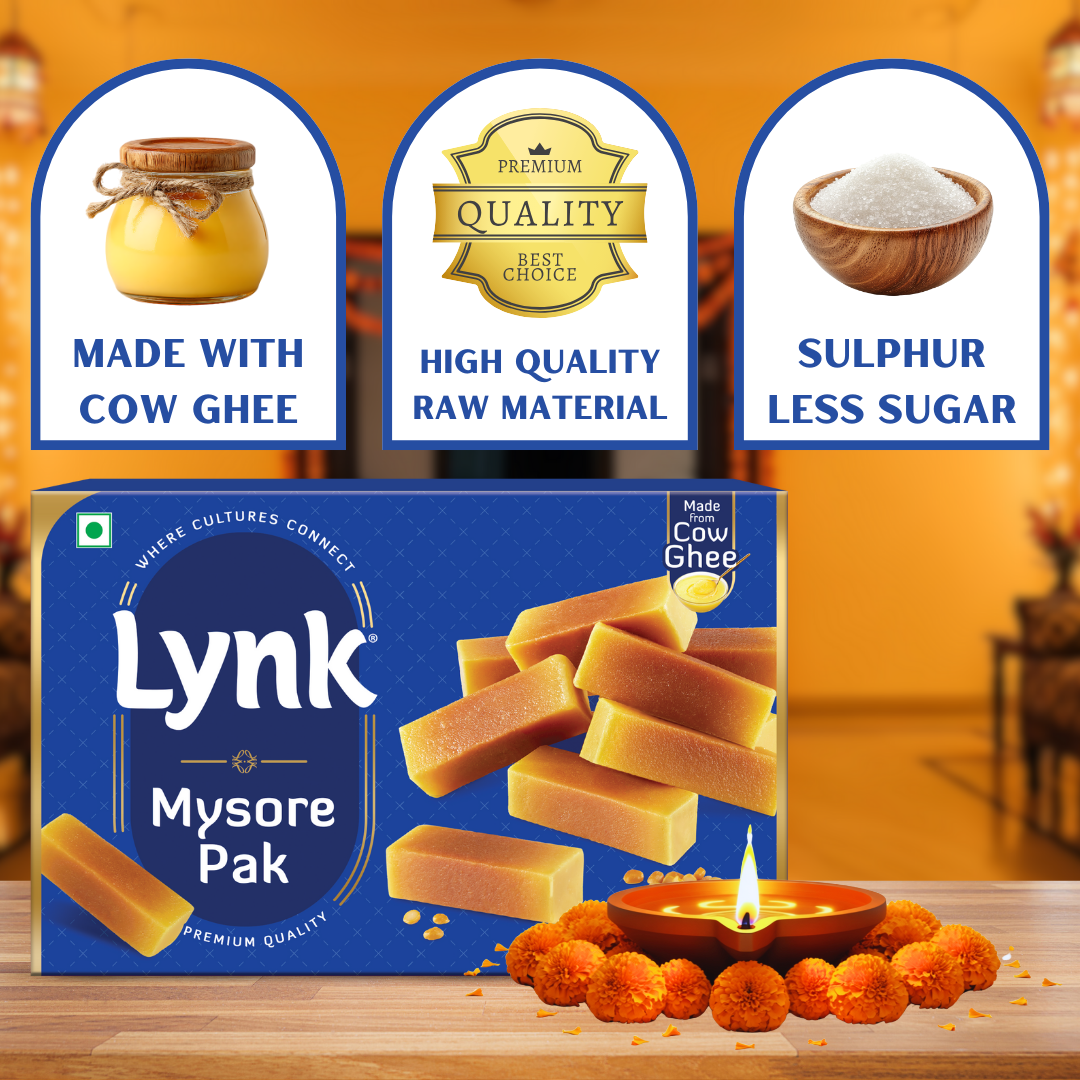 Mysore Pak – Authentic South Indian Sweet made with Pure Ghee