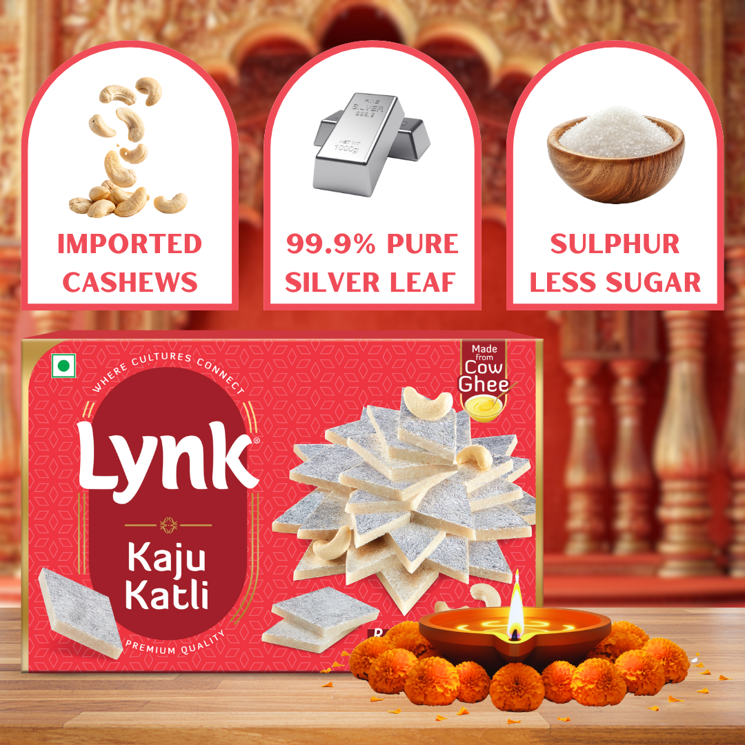 Kaju Katli – Cashew Indian Sweet made with Pure Ghee by Lynkfoods