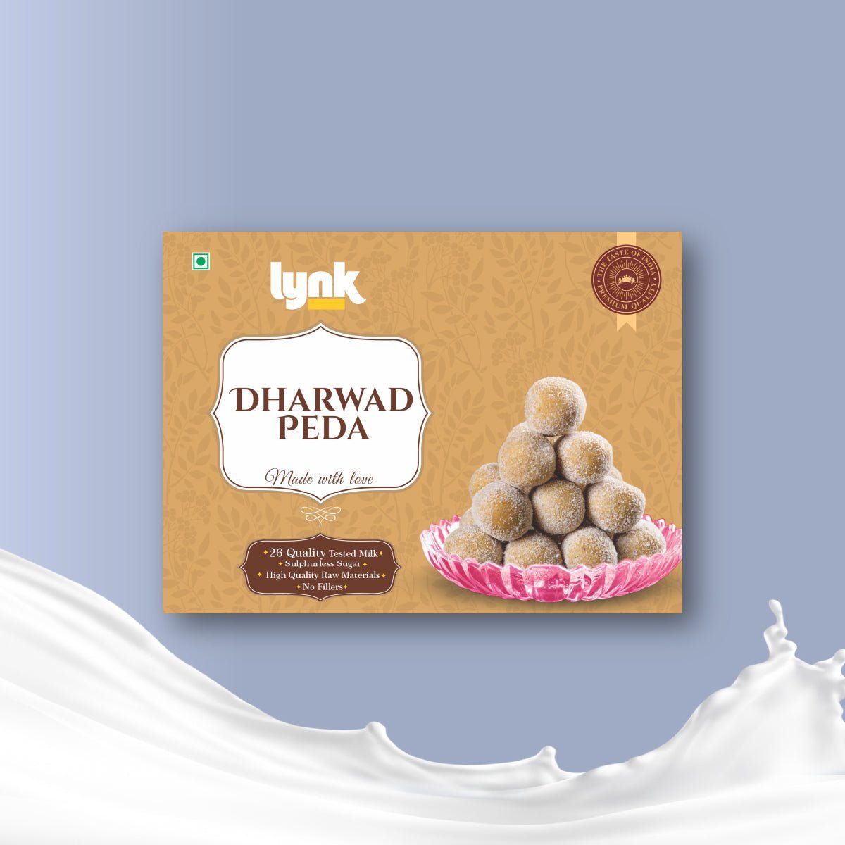 Dharwad Peda Lynk with Milk