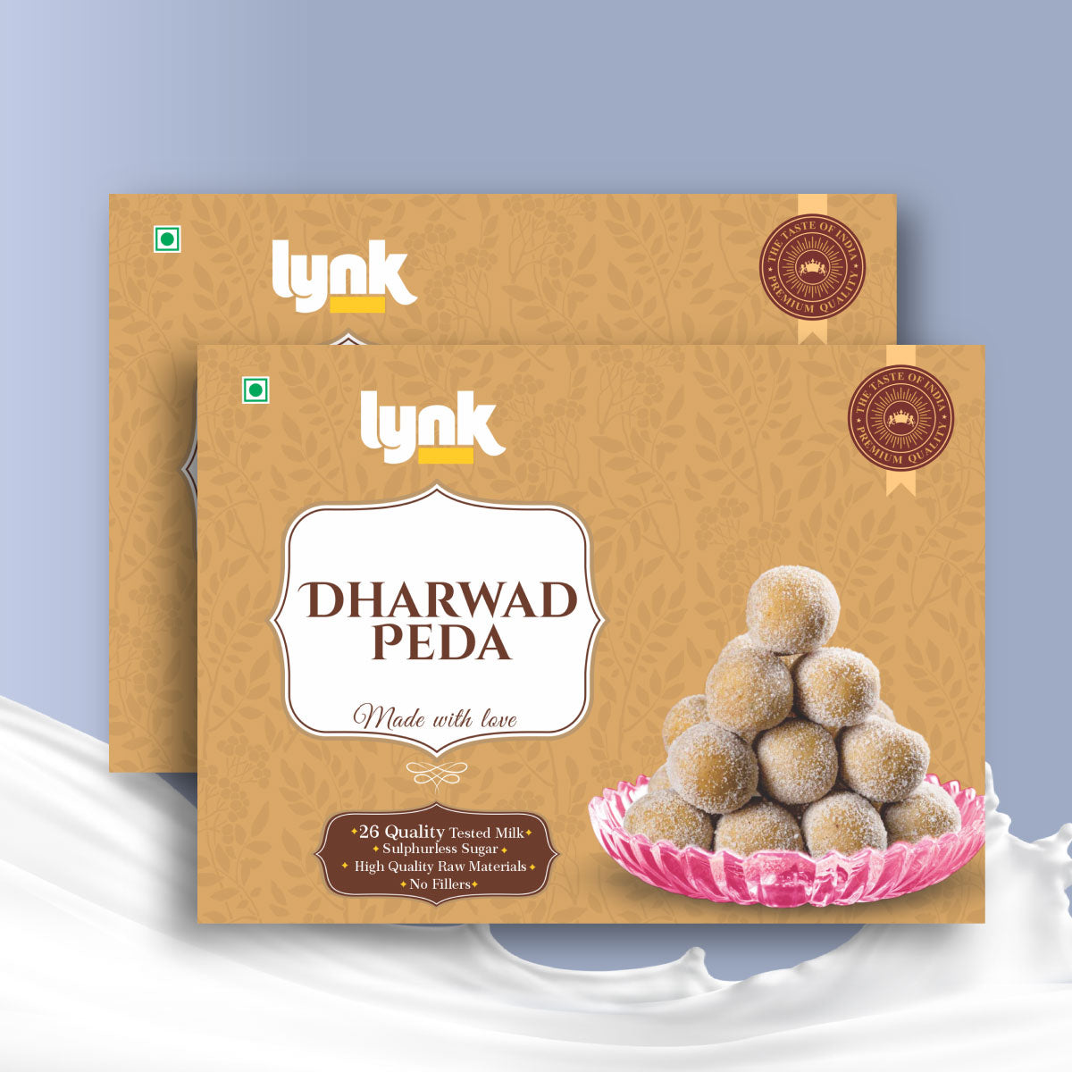 Dharwad Peda Lynk with Milk