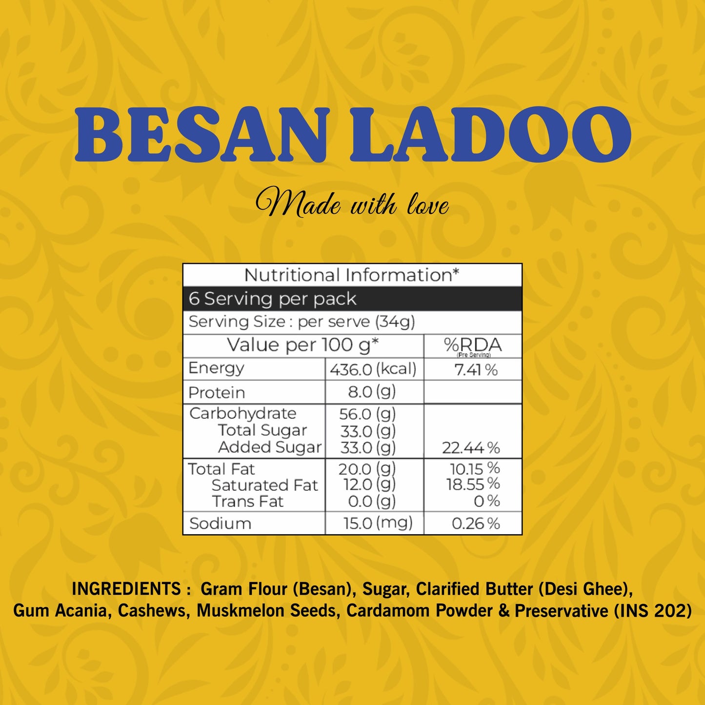 Besan Ladoo - Lynk Foods