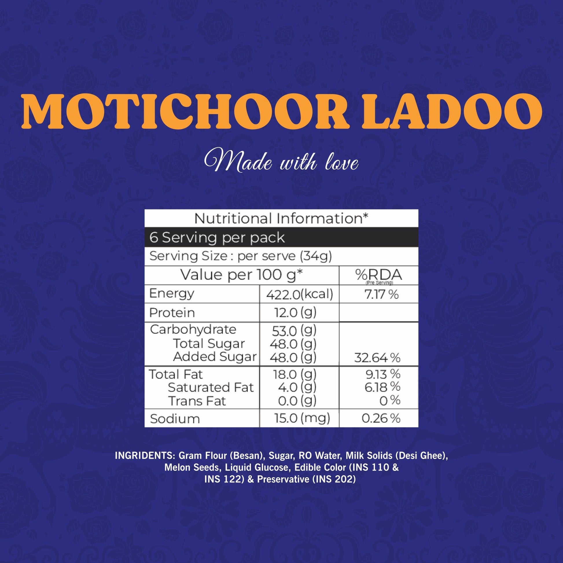 Motichoor Ladoo - Lynk Foods