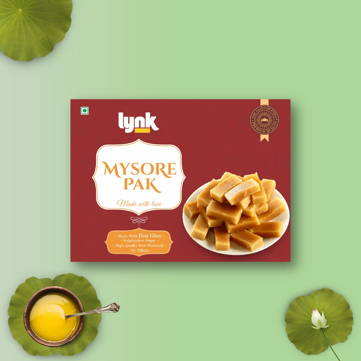 Mysore Pak Lynk with Ghee