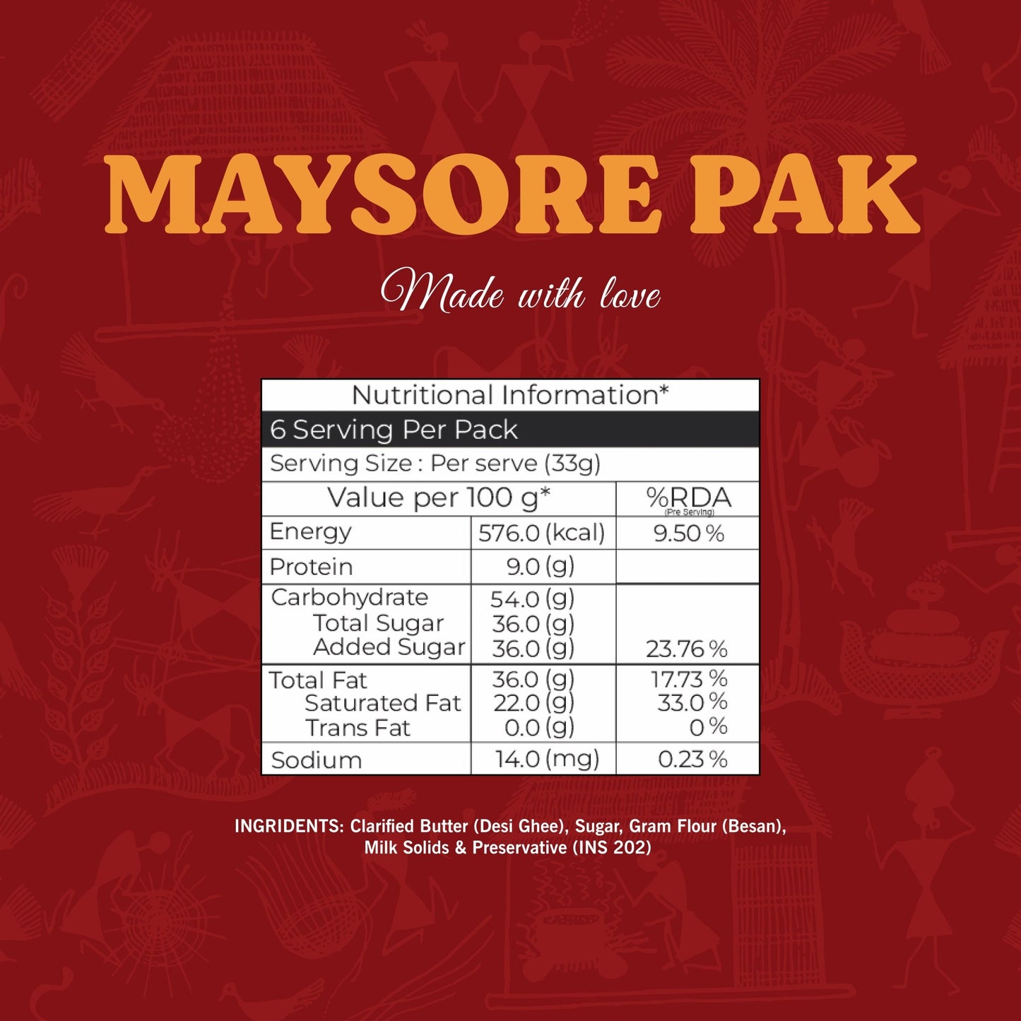 Mysore Pak - Lynk Foods